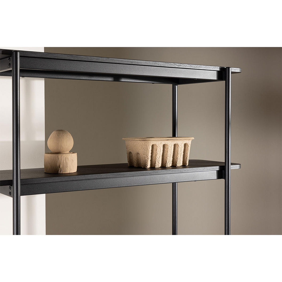 REGAL, Heim, Schwarz, Stahl, 120 x 40 x 190 cm - Schwarz, Metall (120/190/40cm) - ebuy24