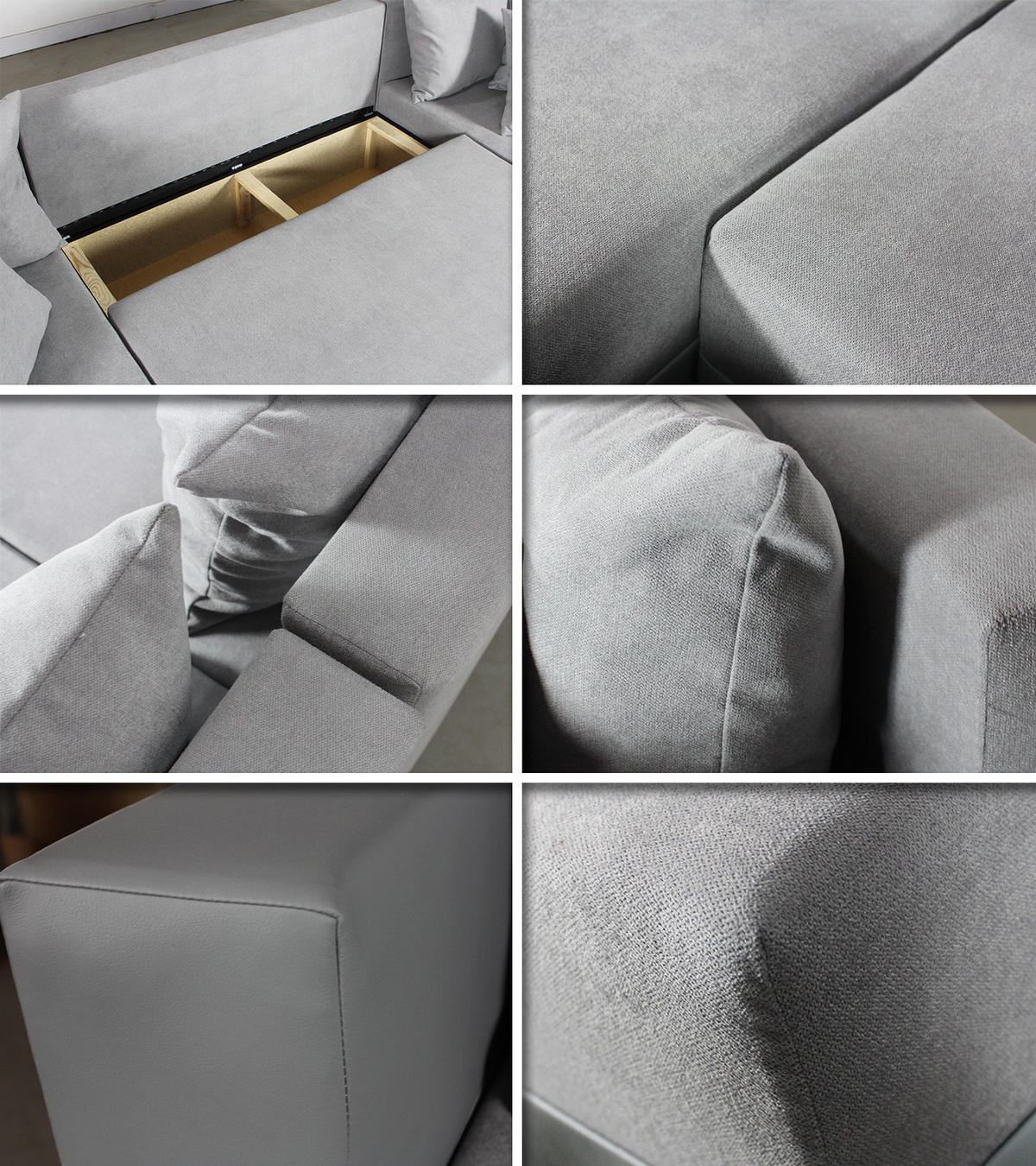 WOHNLANDSCHAFT Beno - Schwarz, Holz/Textil (298/80/142cm) - Sofnet