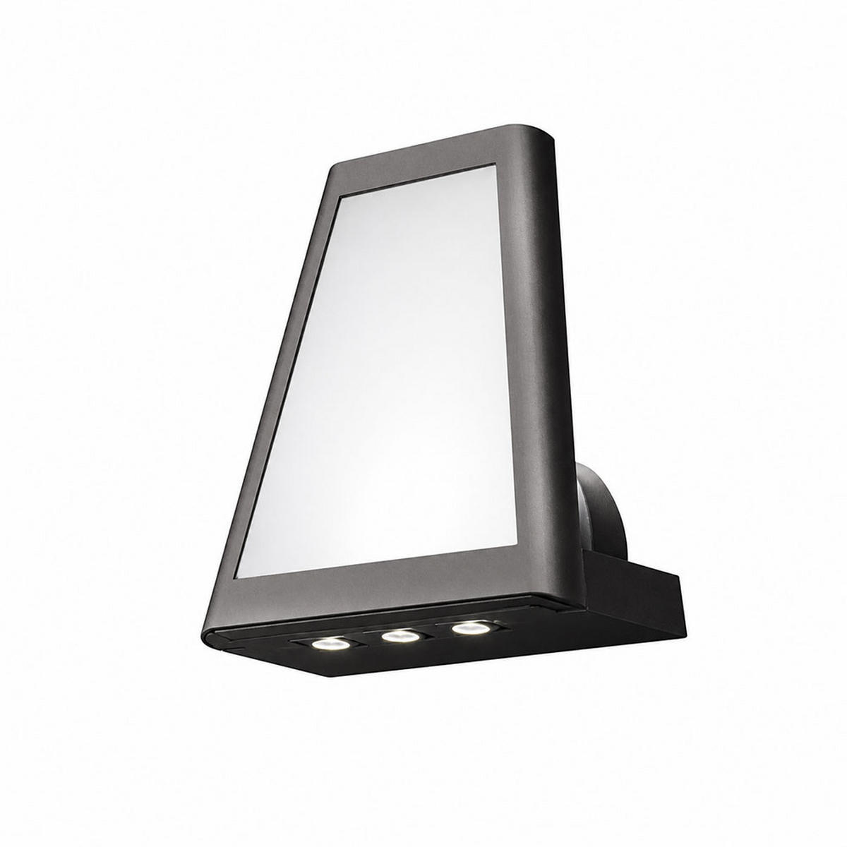 LED AUSSEN-WANDLEUCHTE Alu Anthrazit - Anthrazit, Metall (22/25/11.4cm)