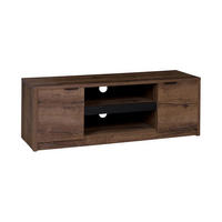 LOWBOARD Devon mit 2 Schubladen, Eiche monastery - Eichefarben/Schwarz, Holzwerkstoff/Metall (135/46/40cm) - Beautysofa