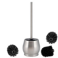 WC-GARNITUR FOSSA, Edelstahl - Edelstahlfarben, Metall (12/37/12cm) - bremermann