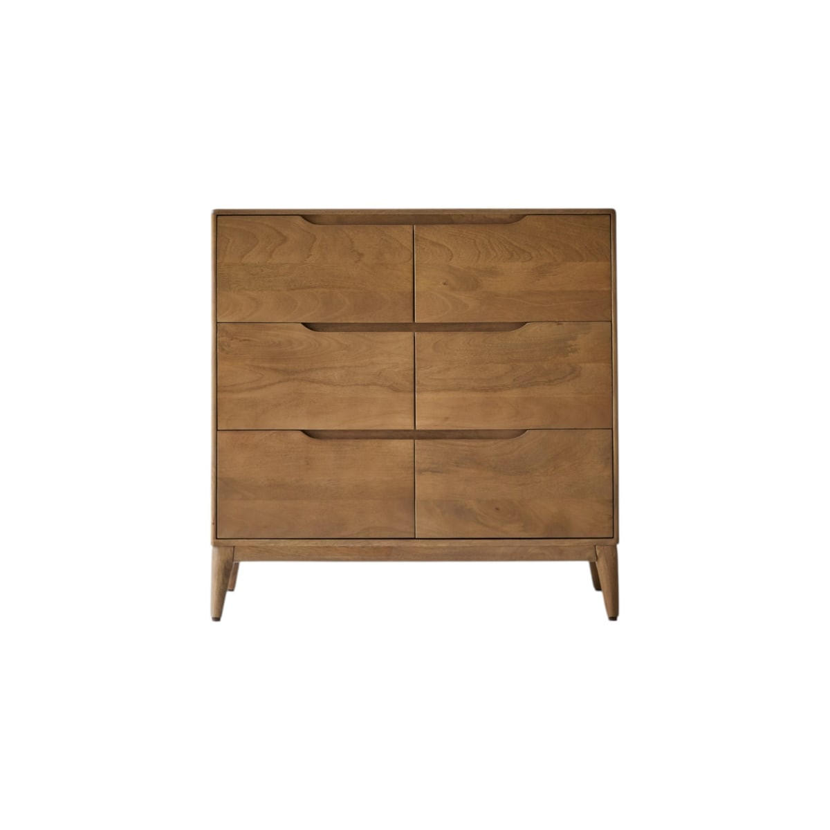 KOMMODE Gabrielle Braun aus Mango - Braun, Holz (100/100/40cm) - Tikamoon
