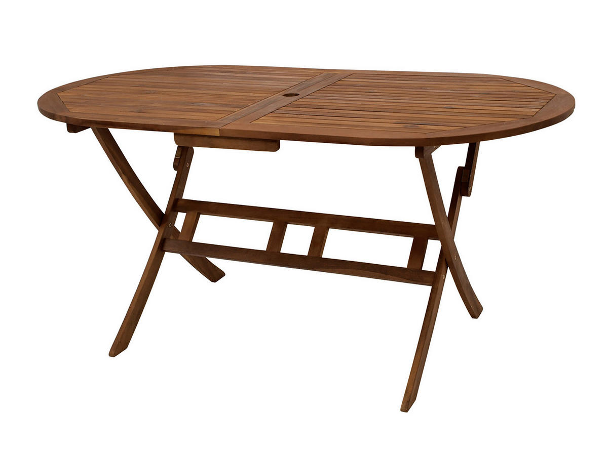 KLAPPGARTEN-GARNITUR Beno, 7-teilige GartenGARTEN-GARNITUR, Akazie geölt, FSC®-zertifiziert - Braun, Holz - TPFGarden