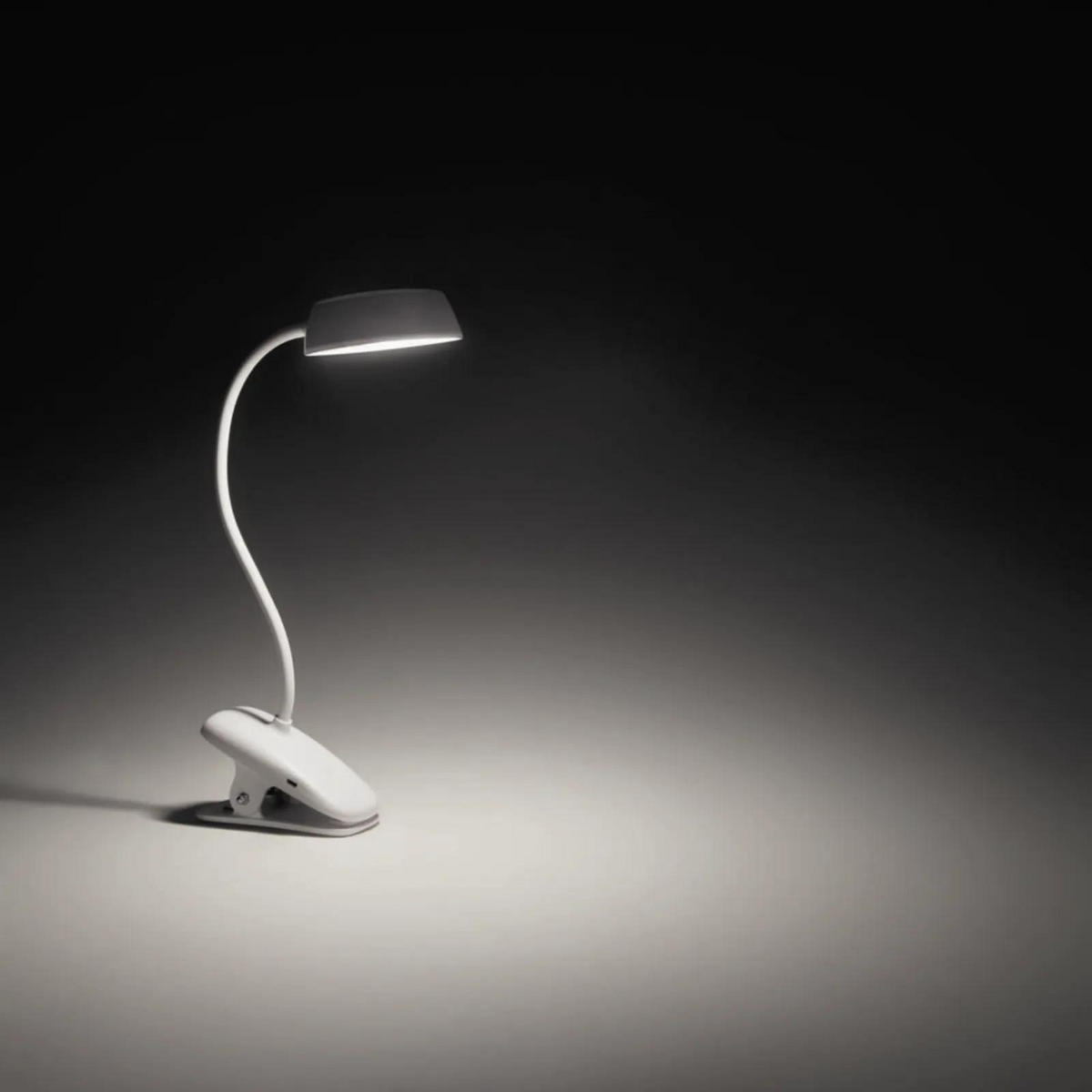 TISCHLEUCHTE Donutclip Weiß - Weiß, Metall (10/20/30cm) - Philips