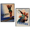 POSTER Set Mit 2 Vintage Ski & Trampolin A3 Rahmenlos - Klar, Papier (29.7/5/42cm) - Nacnic