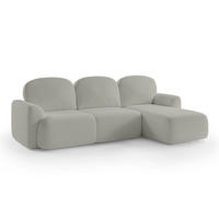 ECKSOFA Bulu Beige - Beige, Textil (260/95/163cm) - Pillovely