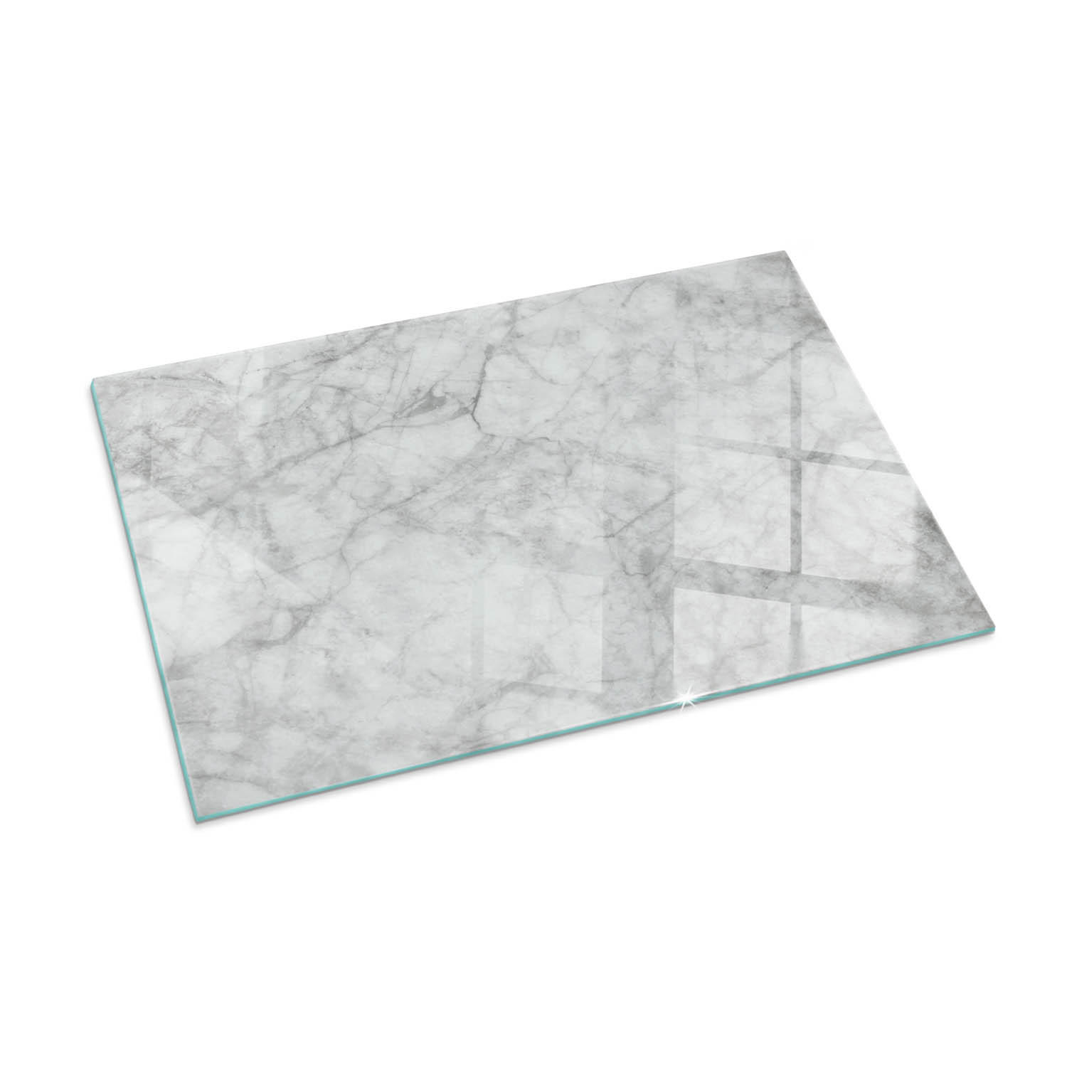 GLASPLATTE für Kamin 100x70 cm Grau - Grau, Glas (100/70/0.4cm) - ArtPrintCave