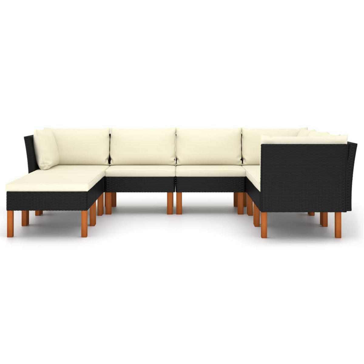 GARTENSET Reeves 8-teilig - Schwarz, Metall - Nettlife