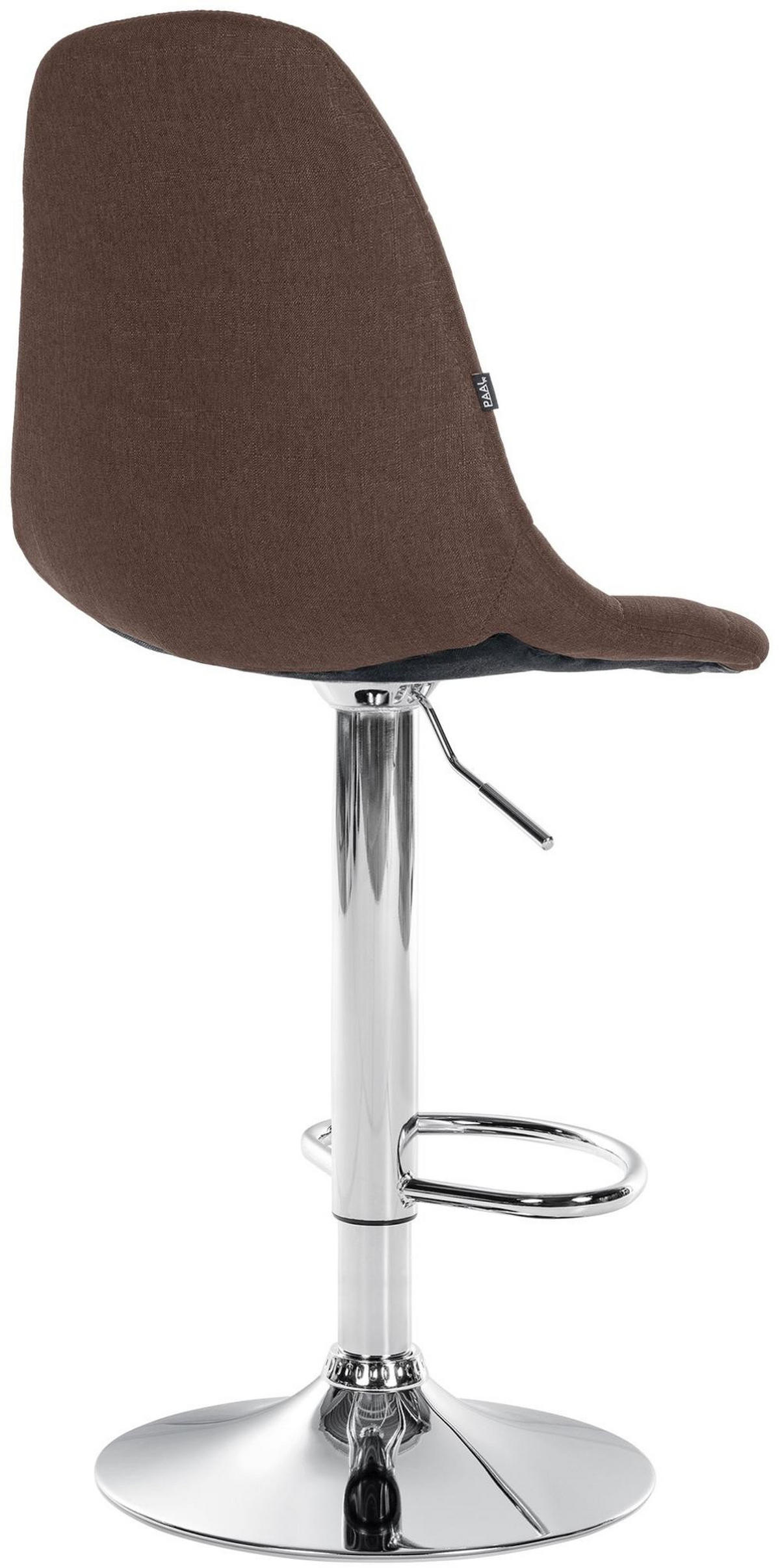 BARHOCKER Metall braun - Braun, Textil/Metall (47/99/56cm) - CLP