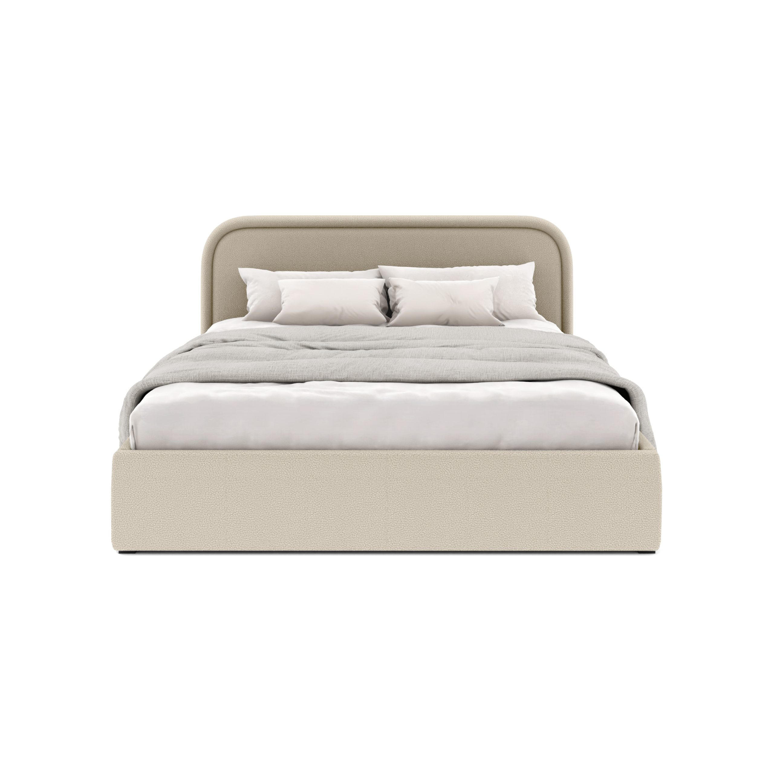 POLSTERBETT Juko 140x200 cm, Beige - Beige, Textil (140/200cm) - Fedve