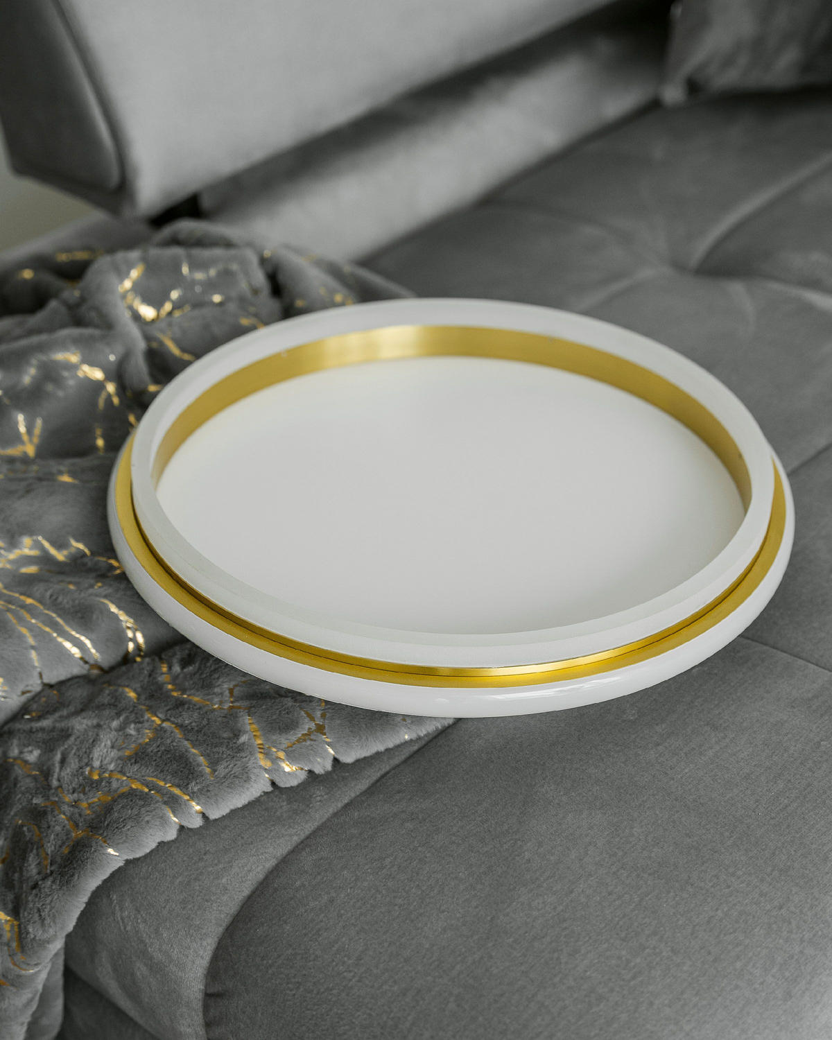 LUSTRĂ DE TAVAN Taping 64/64/7 cm - auriu, metal (64/64/7cm) - Beliani