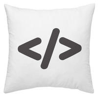 ZIERKISSEN Geek Game 50/30 cm - Weiß, Textil (40/40cm) - Today