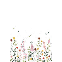 PANORAMA VLIESTAPETE Eden Blumen 2 m x 3 m, mehrfarbig - Multicolor/Grün, Papier (300/200cm) - Lilipinso