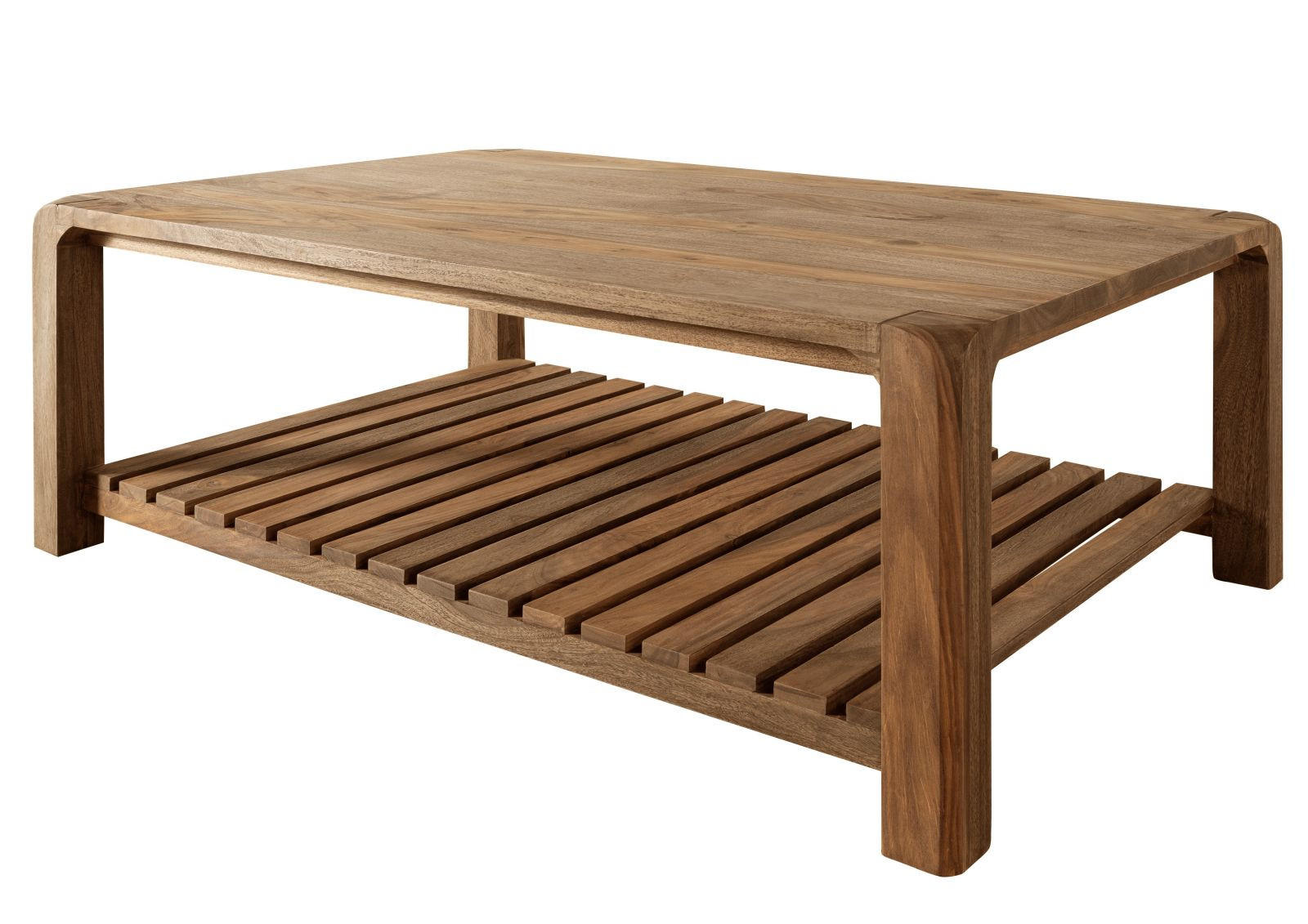 COUCHTISCH Sheesham 120x80x45 braun geölt BUENO #1001 - Braun, Holz (120/80/45cm) - Massivmoebel24