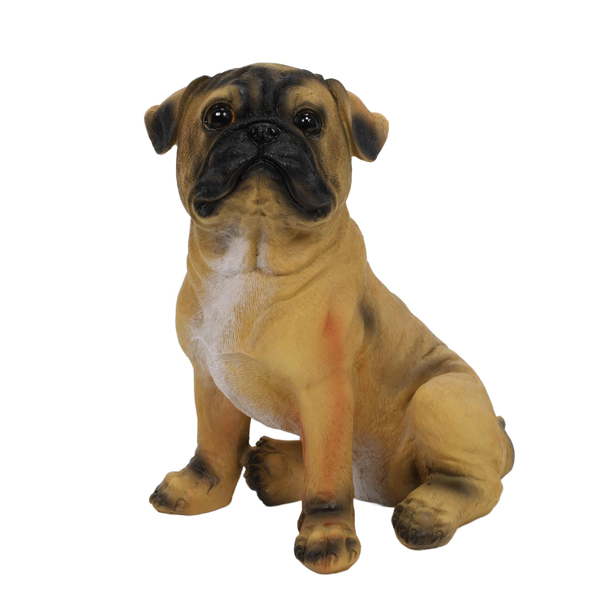 GARTENFIGUR Hund 27 cm - Braun, Kunststoff (18.5/27/17cm)