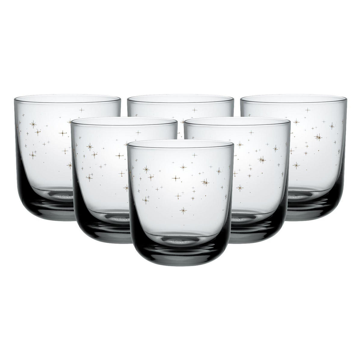 WASSERGLÄSER Winter Glow grau 200 ml 6er Set - Grau, Glas (0.2L) - like.Villeroy & Boch