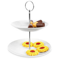 STÖCKIGE PORZELLAN-ETAGERE 21 cm Weiß - Weiß, Keramik (21/21cm) - Excellent Houseware