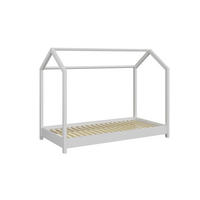 KINDERBETT BELLA ohne Schublade ohne Matratze Weiß 200/90 - Weiß, Holzwerkstoff (90/200cm) - RAUMHIRSCH FURNITURE