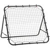 FUSSBALLTOR, PE, Schwarz, 96L x 80B x 96H cm - Schwarz, Metall (80/96cm) - HOMCOM