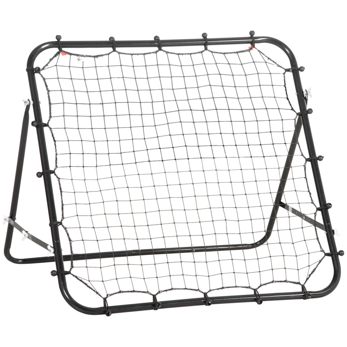 FUSSBALLTOR, PE, Schwarz, 96L x 80B x 96H cm - Schwarz, Metall (80/96cm) - HOMCOM