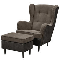 SESSEL - Schwarz/Braun, Holzwerkstoff/Buchenholz (78/102/98cm) - home24