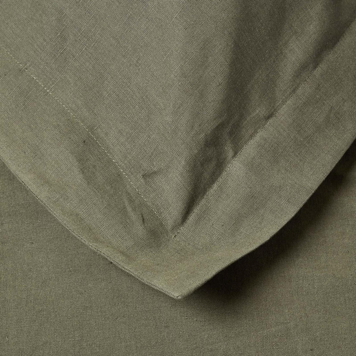 KISSENBEZUG Leinen mit Stehsaum - Olivgrün, Textil (48/74cm) - Homescapes