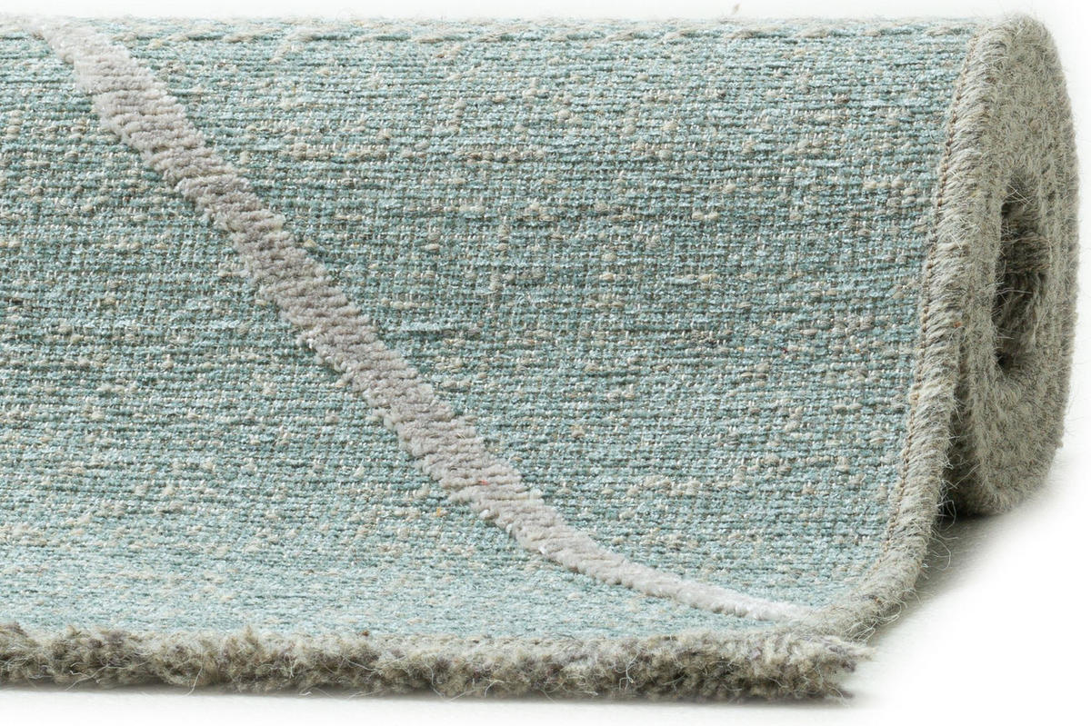 FLACHWEBTEPPICH Braderup 240x340 cm - Hellblau, Textil (240/340cm) - Sansibar SYLT