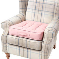 SITZKISSEN rosa 50/50/10 cm – Sesselkissen, Baumwolle - Rosa, Textil (50/50/10cm) - Homescapes