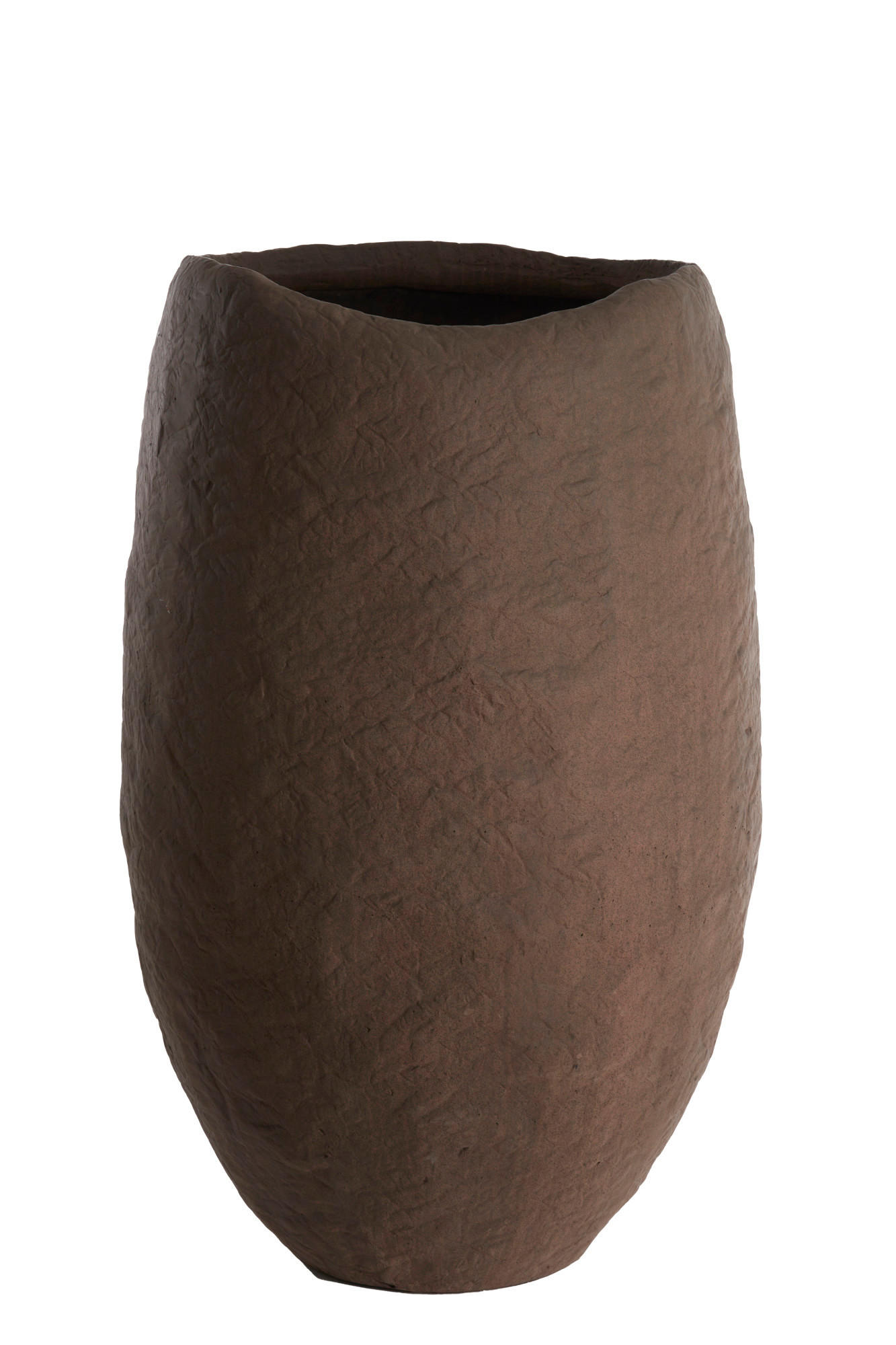 VASE Tingri Braun Ø59/90 cm - Braun, Stein (90cm) - Light & Living