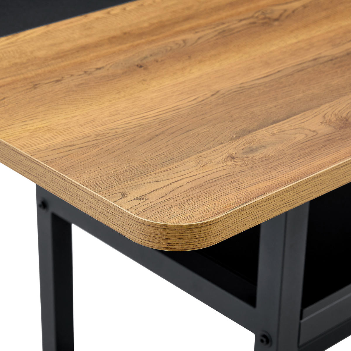ESSTISCH Braun/Schwarz 160/90/76 cm - Schwarz, Holz (90/160/76cm) - PANGIVO