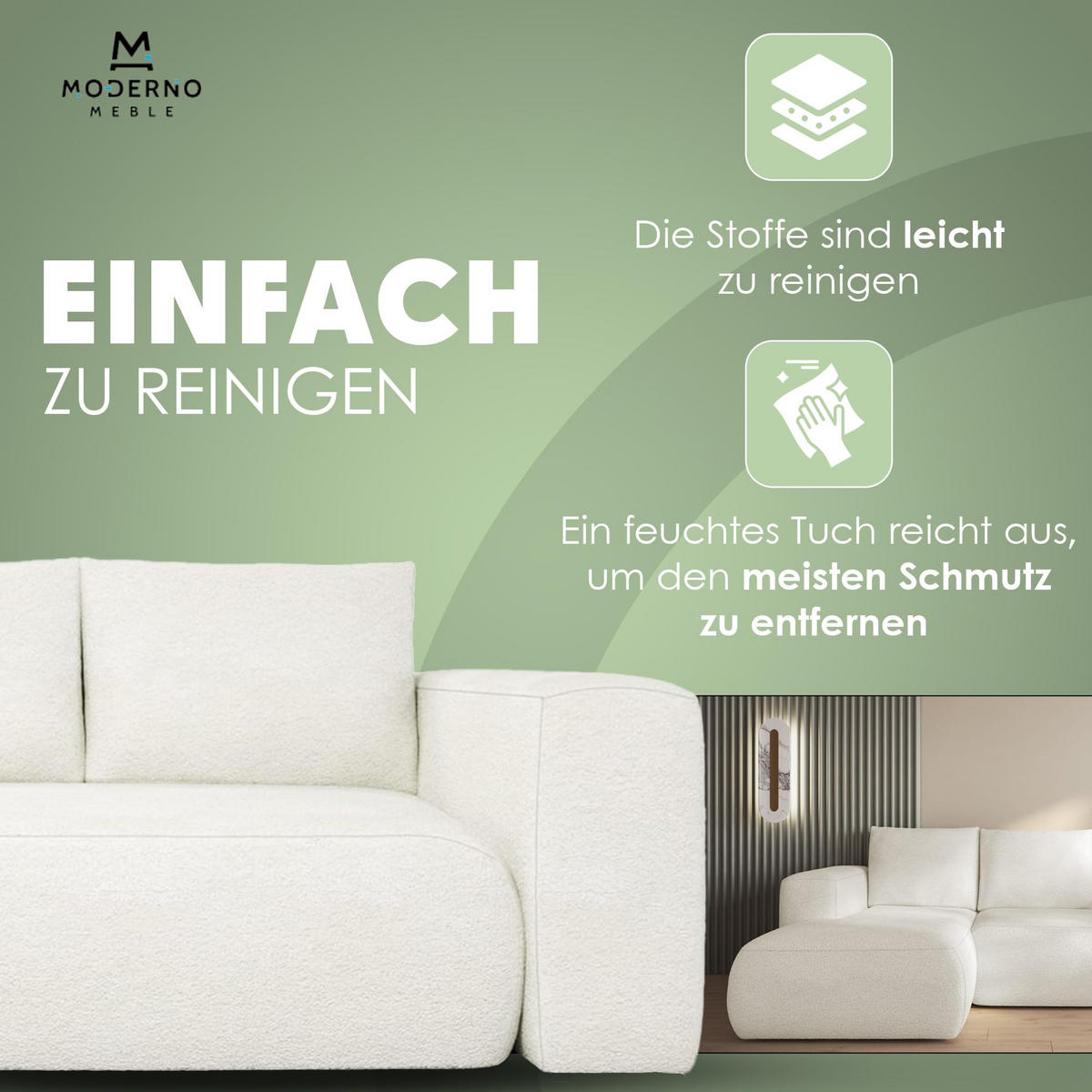 ECKSOFA LAMBI, Marineblau - Castel 79 - Dunkelblau, Textil (266/114cm) - Moderno Meble