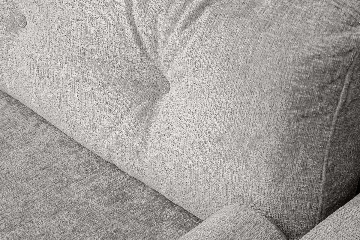 3-SITZER-SCHLAFSOFA ERISO mit weiche Sitzfläche und hohe Rückenlehne, Chenille-Stoff, Silber - Silberfarben/Braun, Textil (220/80/100cm) - KONSIMO®