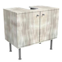 WASCHBECKENUNTERSCHRANK Leuchtende Wellen 60/55/35 cm - Beige, Holzwerkstoff (60/55/35cm) - Bilderwelten