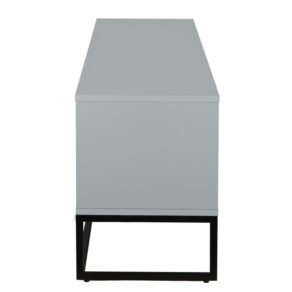 TV-LOWBOARD - Holzwerkstoff - Blaugrau/Schwarz, Holzwerkstoff/Kunststoff (160/55/40cm) - home24