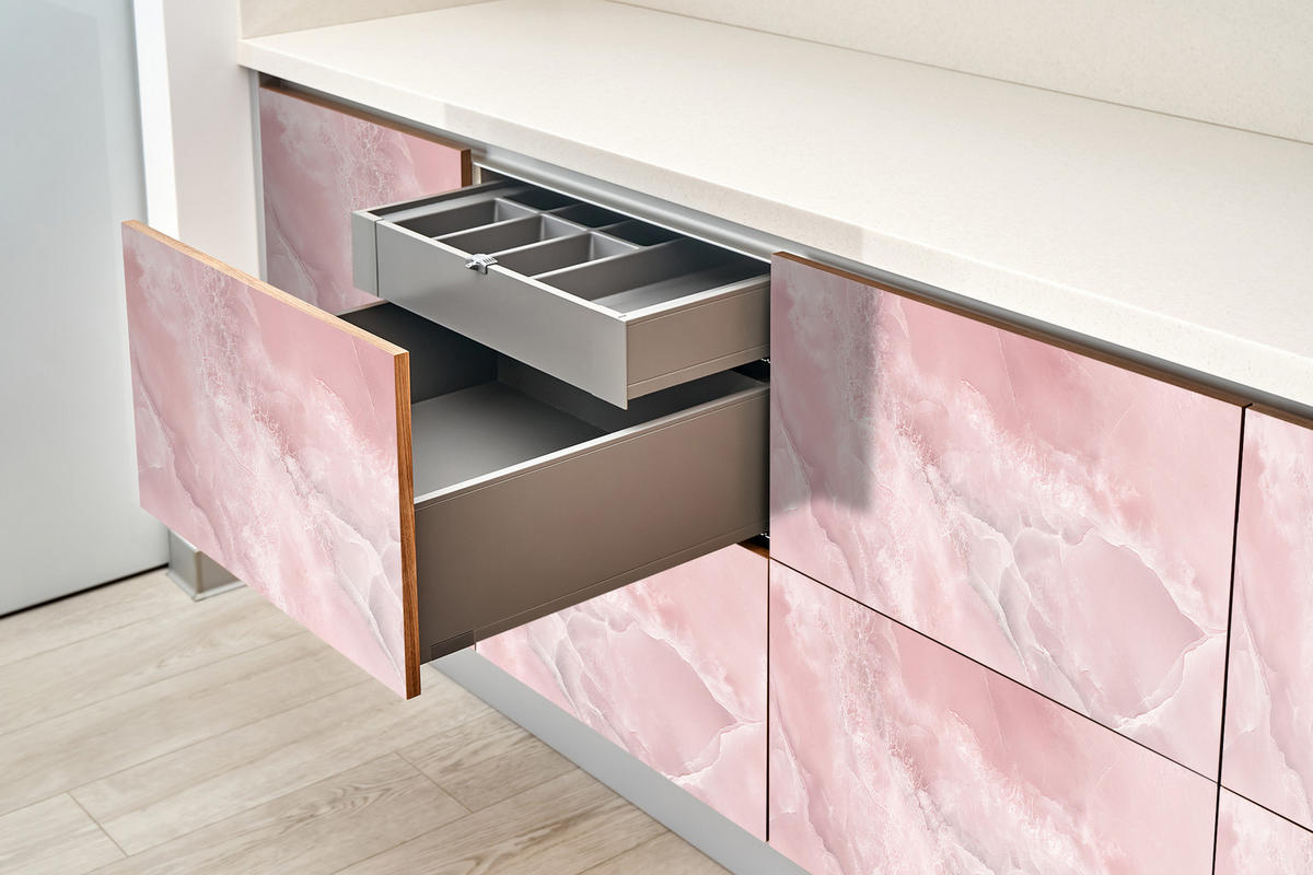 MÖBLAUFKLEBER 100x50 cm rosa - Hellrosa, Kunststoff (100/50/0.1cm) - Wallfluent