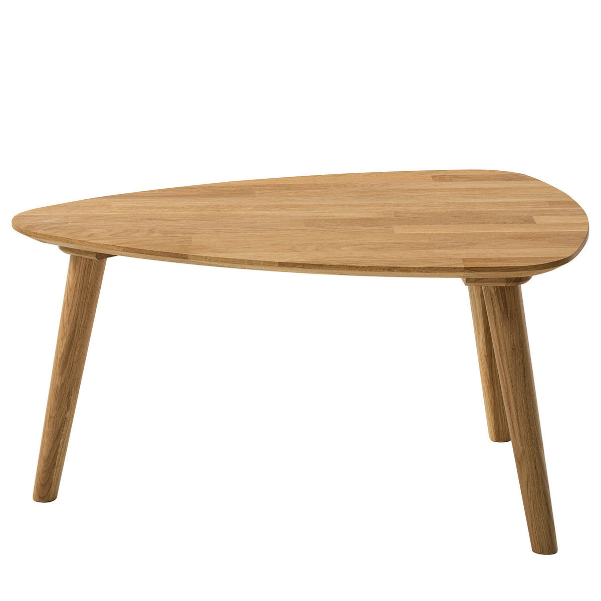 COUCHTISCH - Massivholz - Eichefarben/Braun, Holz (50/70/36cm) - home24