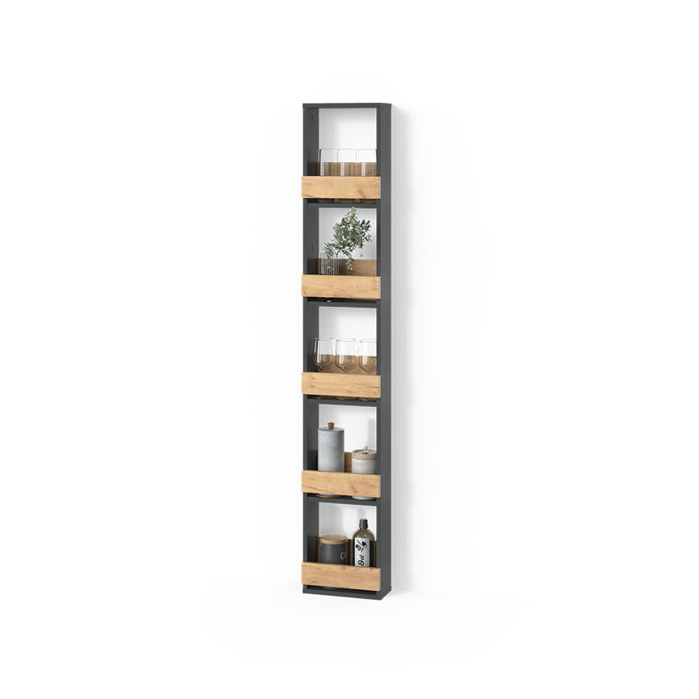 Livinity® STOJAN NA SKLENIČKY NA VÍNO Regusa Zlatý dub power/antracit 30 x 180 cm