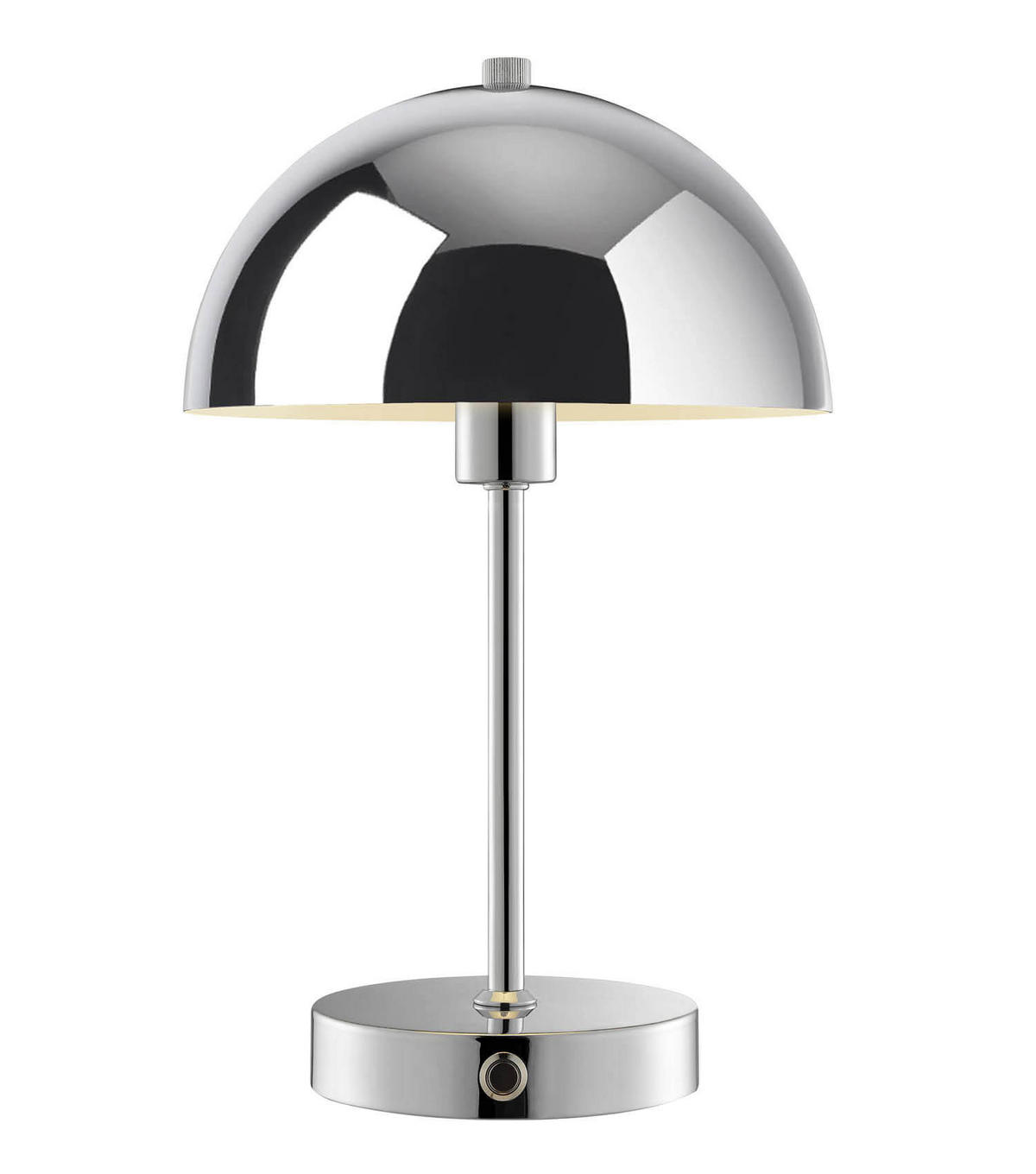 TISCHLAMPE KABELLOS Der Leuchtturm - Silberfarben, Metall (20/20/31.5cm) - Mokebo