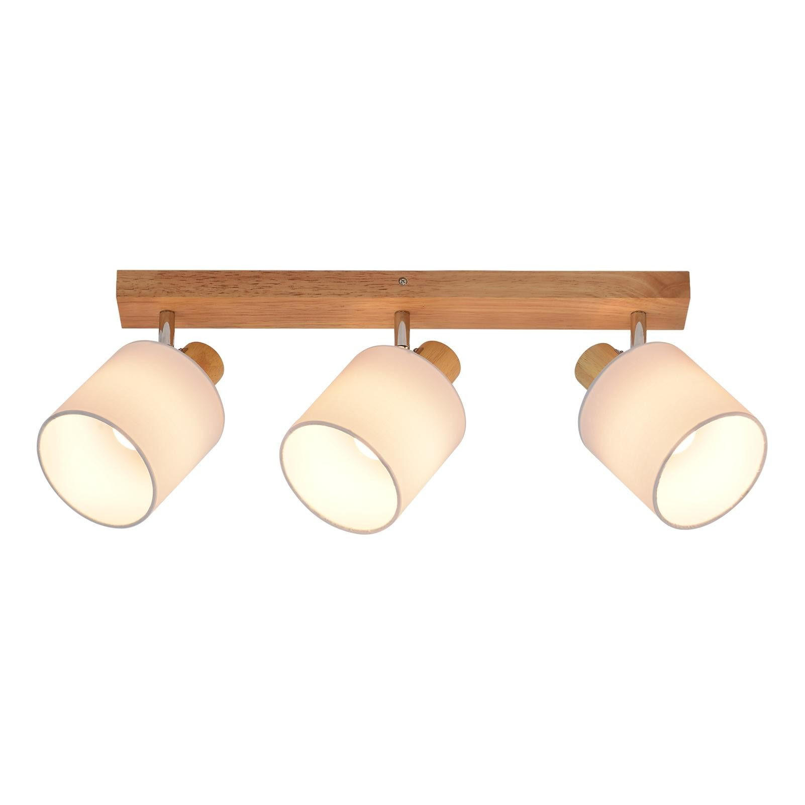 DECKENSTRAHLER Rin 48/16/13cm - Eukalyptusholzfarben, Holz (48/16/13cm) - ZMH