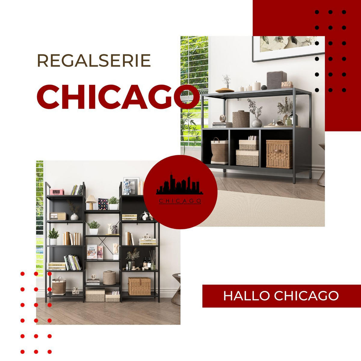 KONSOLENTISCH CHICAGO Metall Schwarz 100/34/80 cm - Schwarz, Metall (100/34/80cm) - Coemo