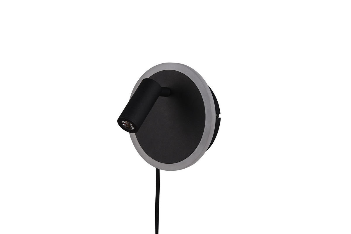 WANDLEUCHTE JORDAN - Schwarz - 15/15/15 cm - Schwarz, Metall (15/15/15cm) - Trio Leuchten