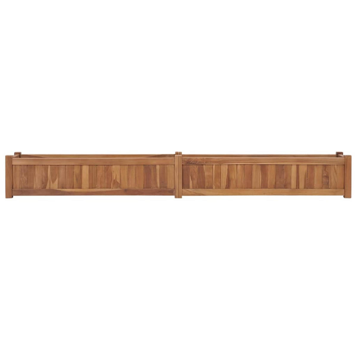 HOCHBEET 200x30x25 cm Massivholz Teak - Braun, Holz (200/25/30cm) - furnicato