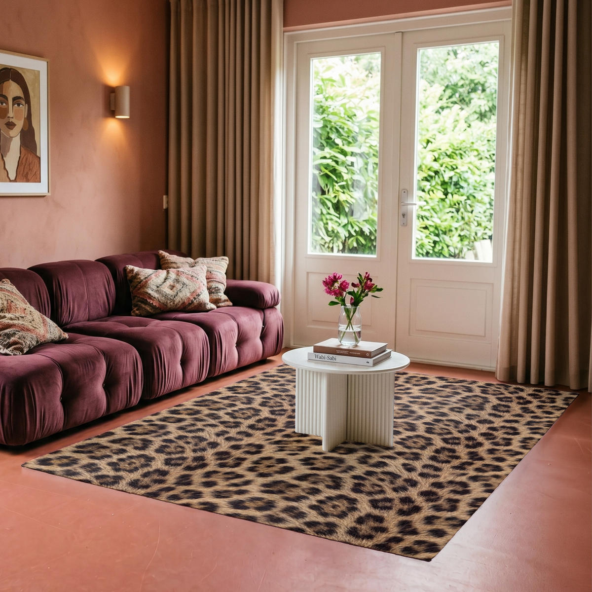 TEPPICH - Leopard - Mantel - Klassisch - Braun - 150x230 cm - Braun, Kunststoff/Textil (150/0.4cm) - OnlyWow