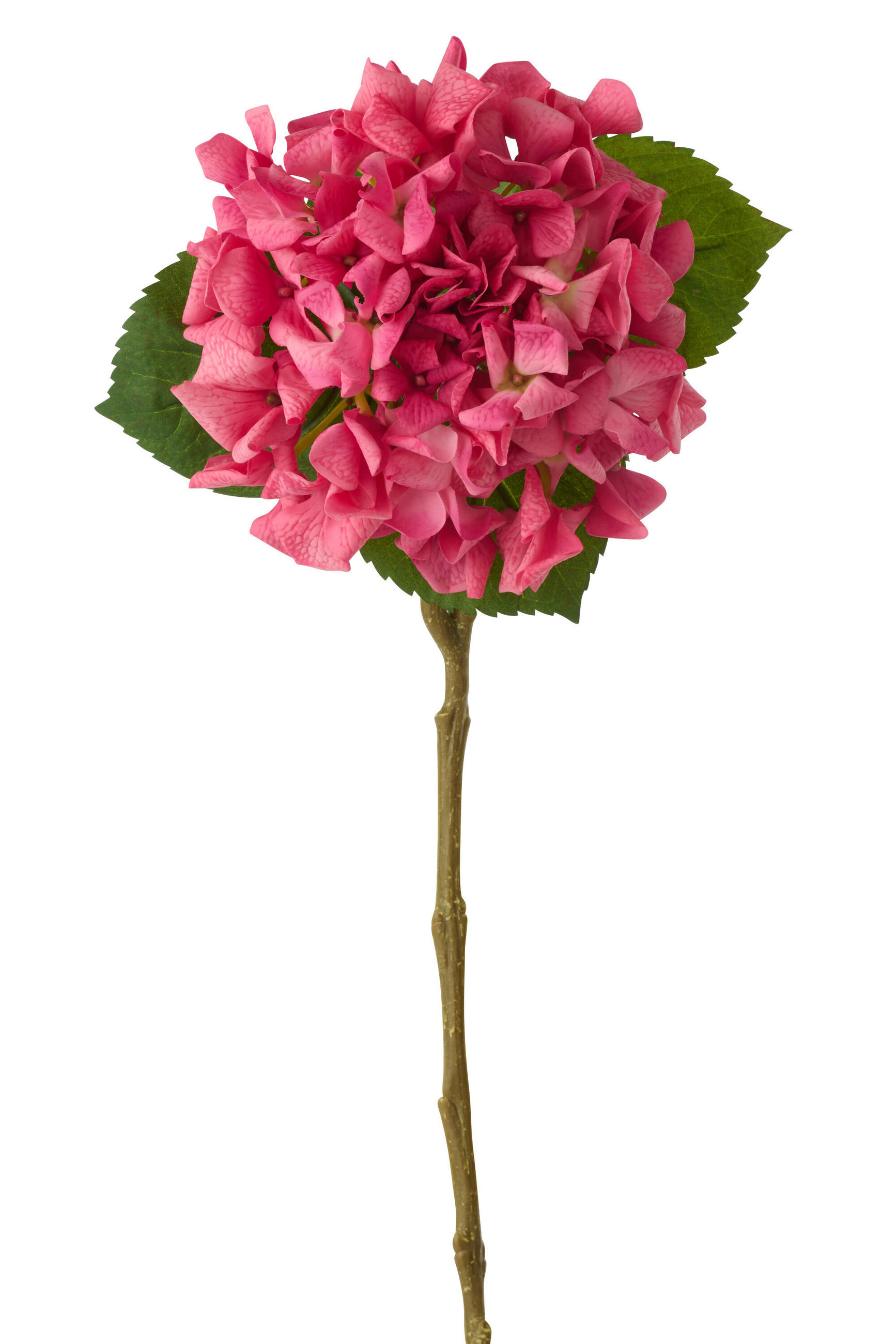 BLUME HORTENSIE GEFÜHLSECHT Rosa - Pink, Kunststoff (62cm) - J-Line