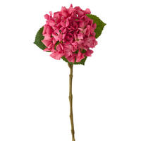 BLUME HORTENSIE GEFÜHLSECHT Rosa - Pink, Kunststoff (62cm) - J-Line