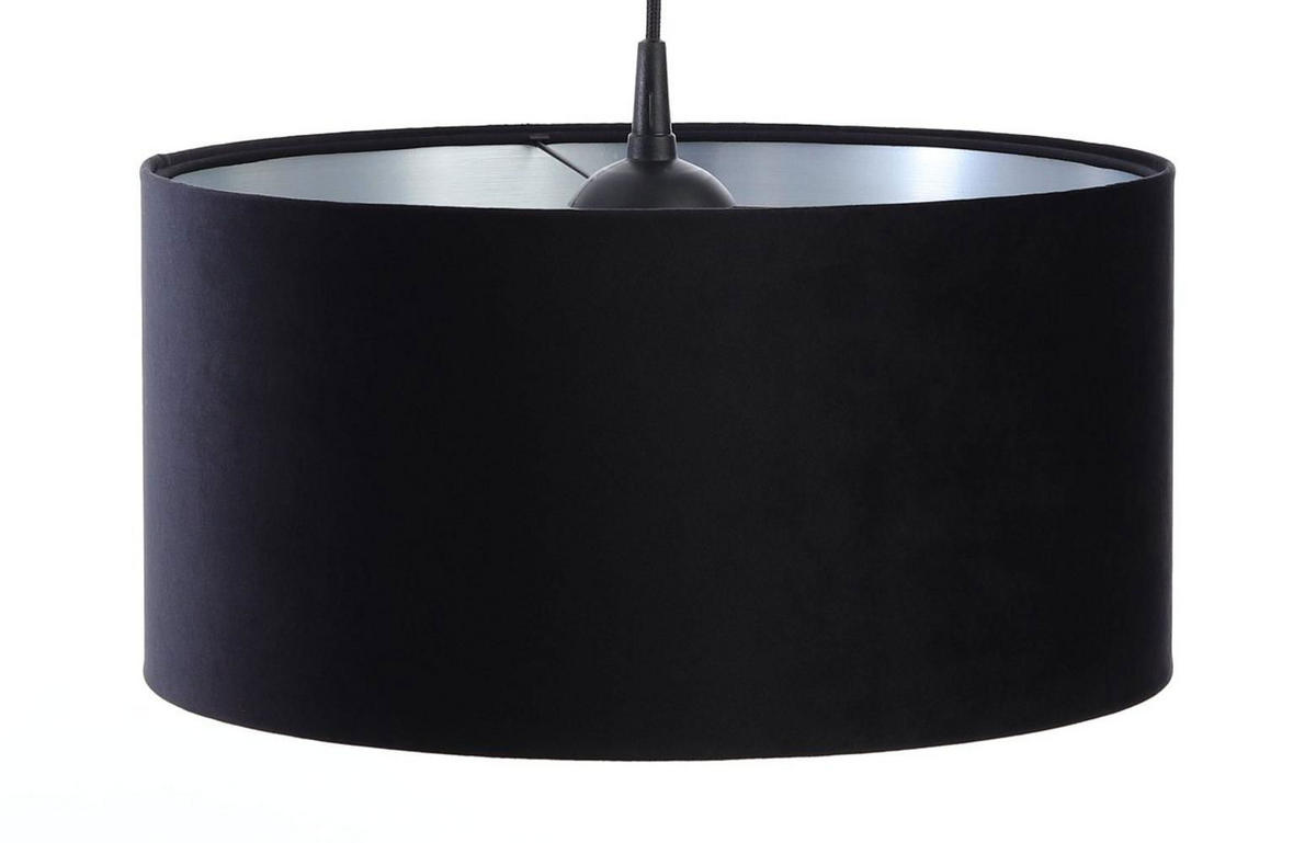 HÄNGELEUCHTE Schwarz 60/30 cm - Silberfarben/Schwarz, Kunststoff (60/1.1/30cm) - ONZENO