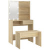SCHMINKTISCH Dillard 74.5/40/141 cm - Braun, Holzwerkstoff (74.5/141/40cm) - Nettlife