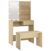 SCHMINKTISCH Dillard 74.5/40/141 cm - Braun, Holzwerkstoff (74.5/141/40cm) - Nettlife