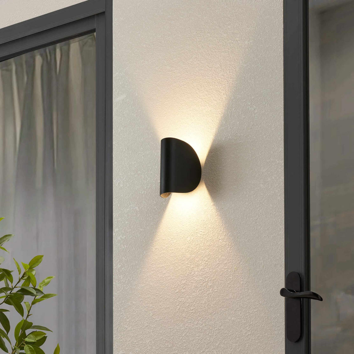 WANDLEUCHTE Notte, Schwarz, 16cm - Schwarz, Metall (10.3/16/11cm) - KOSILUM