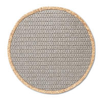 TISCHSET Nature Ø 38 cm - Grau, Papier (38cm) - ZELLER